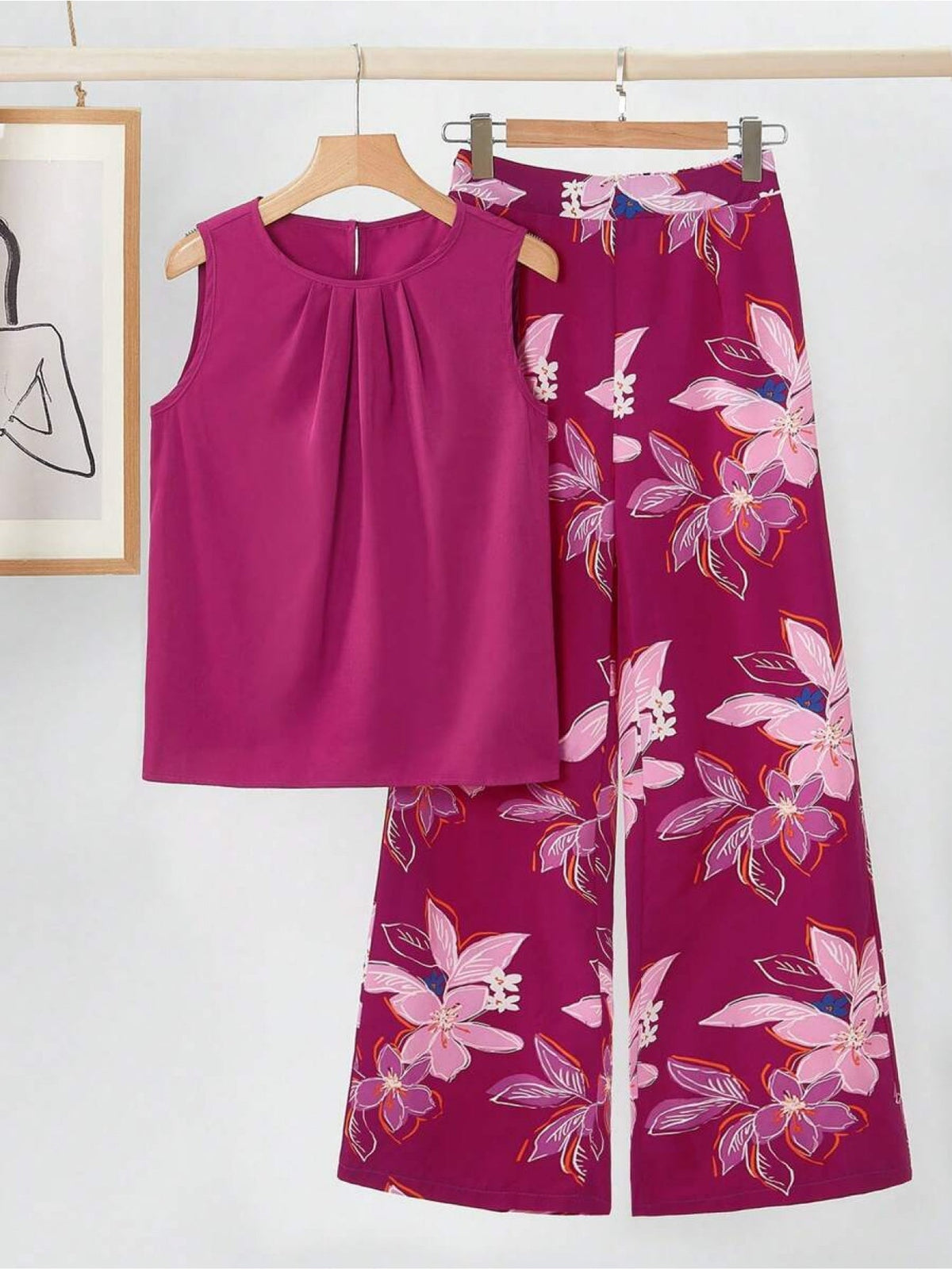 Kayla | Floral Retro Two-Piece Set