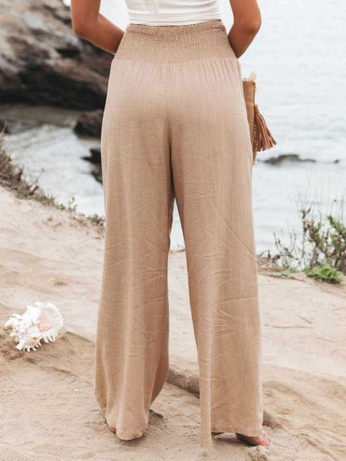 THALIORA – REMI WIDE-LEG LINEN TROUSERS